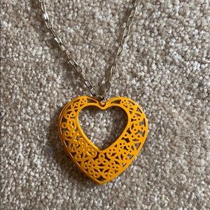 Yellow heart necklace